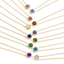 Lyra Birthstone Necklace