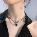 The Onyxia Sterling Silver Necklace